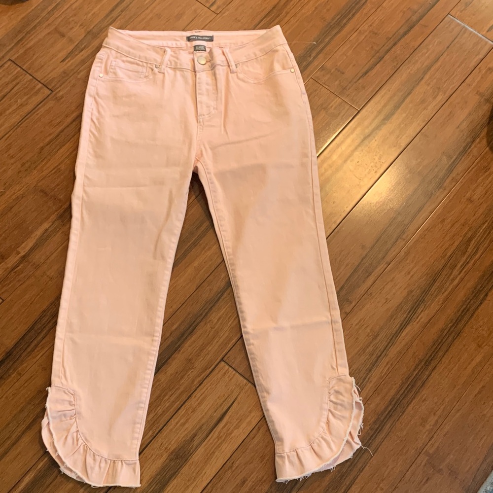 Kate & Mallory Peach Ankle & Cropped Jeans